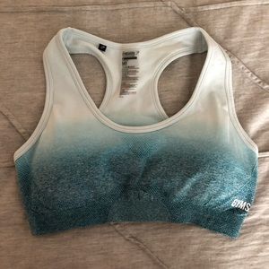 Gymshark Ombré Seamless Sports Bra - Ice Blue